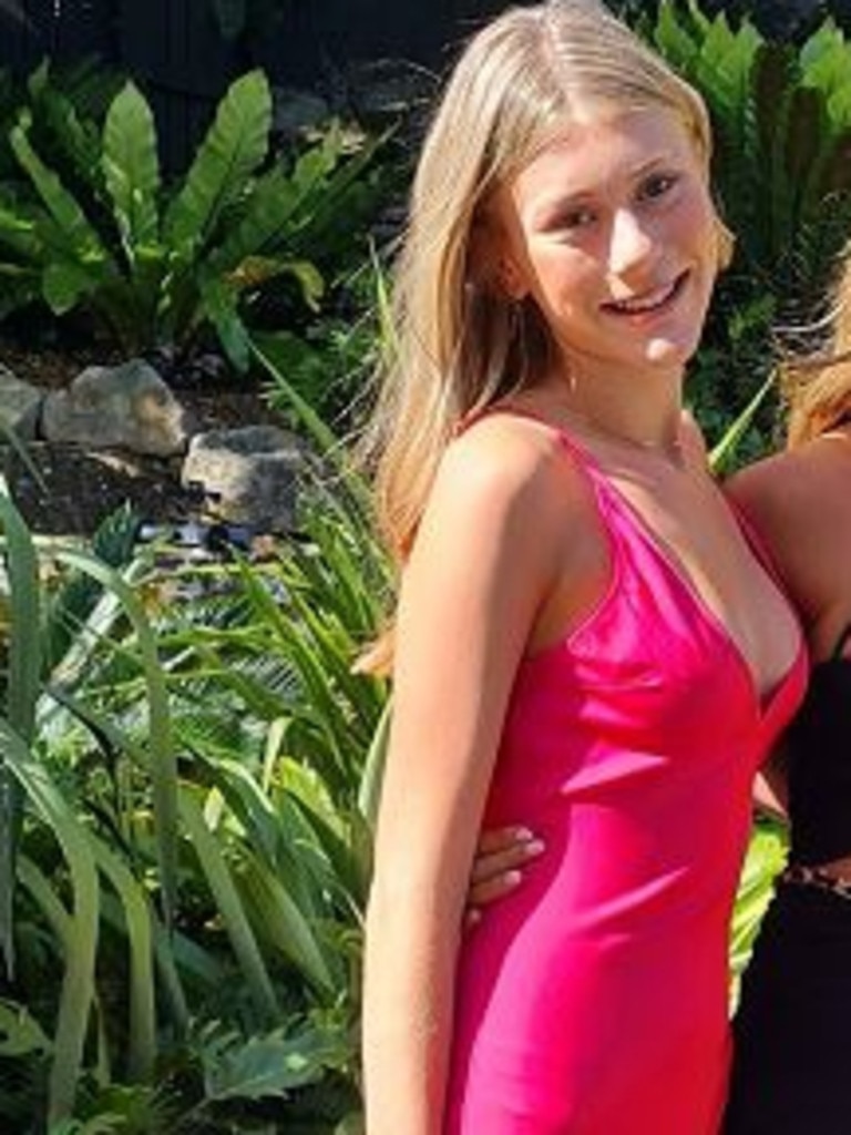 April Billington, 15, was another student excluded from attending the year 10 final assembly at Mackellar Girls’ High School on Monday. She was wearing acrylic nails done for her formal last Thursday night. Picture: supplied/the Billington family