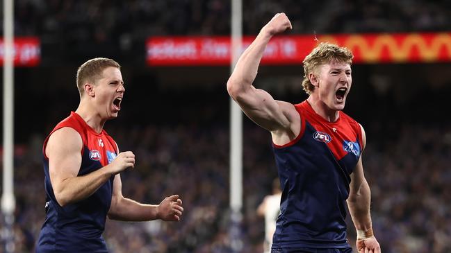 Jacob van Rooyen celebrates a goal in 2023. Picture: Michael Klein