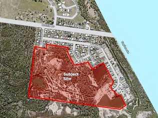 Site development plans for the proposed lot conversion at Burrum Heads, near Beach Dr. Picture: Contributed