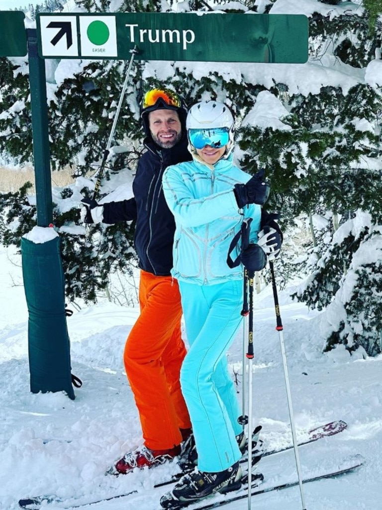 Eric and his wife Lara on a skiing vacation (Picture: Instagram/erictrump)