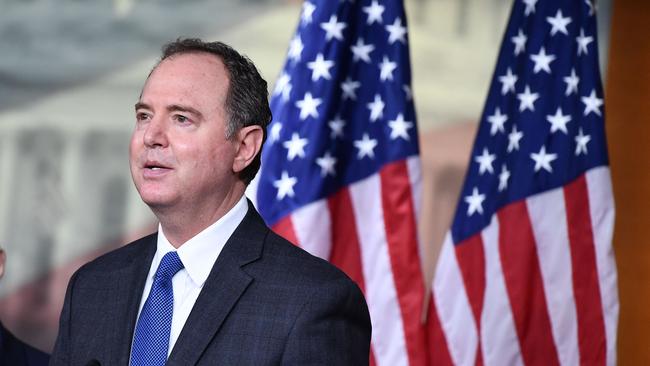 Representative Adam Schiff speaks during a press conference. He has become the most heavyweight Democrat so far to publicly urge US President Joe Biden to end his re-election campaign. Picture: Mandel Ngan/AFP