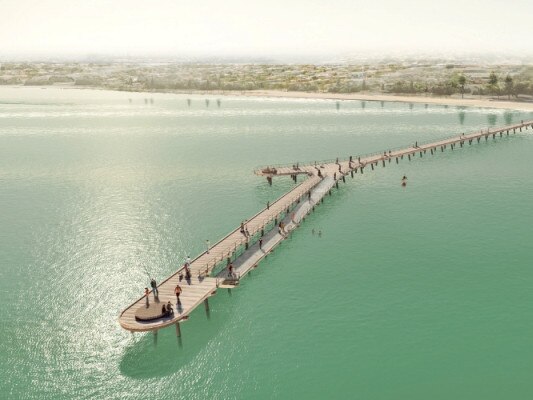 A concept render for how the completed Altona Pier redevelopment will appear. Picture: Supplied