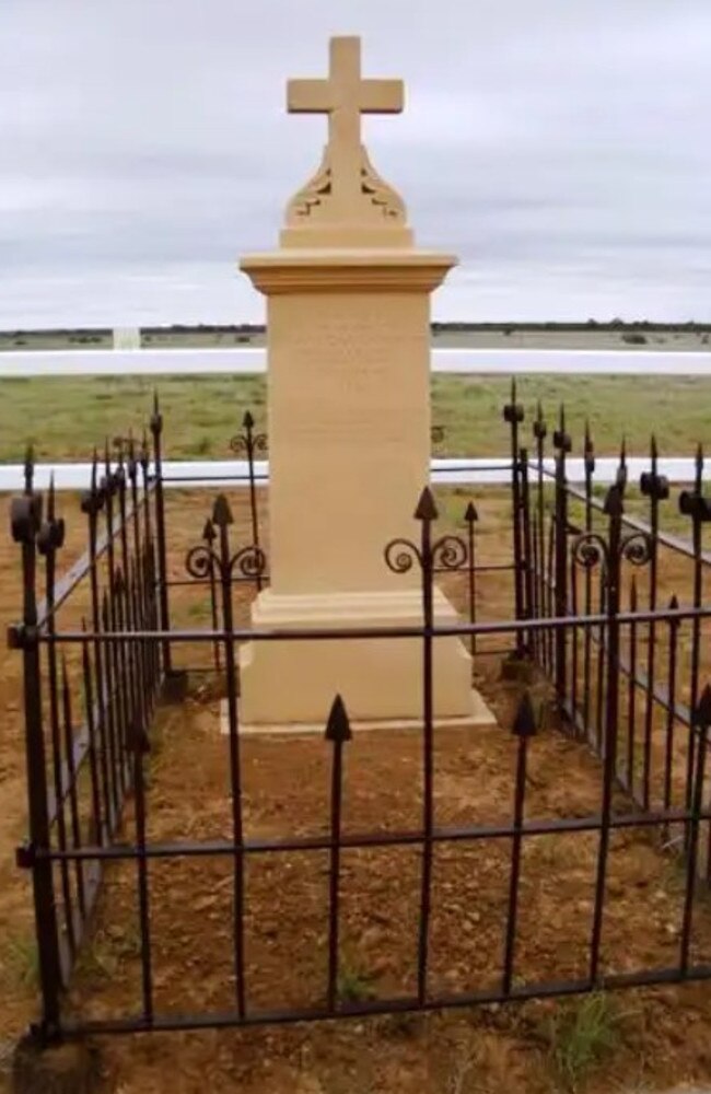 The grave of a police officer who died after falling off a horse is the last trace of Arrilalah.