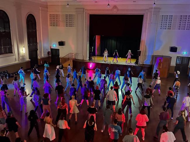 Queer line dancing class Saddle Club meets in Sydney’s inner-west most weeks. Picture: Instagram/Saddle Club.