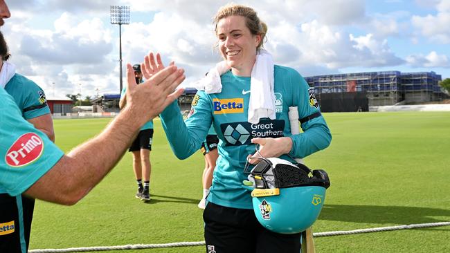 Georgia Redmayne is having an impact off the field through a new skin cancer study. Picture: Bradley Kanaris/Getty Images