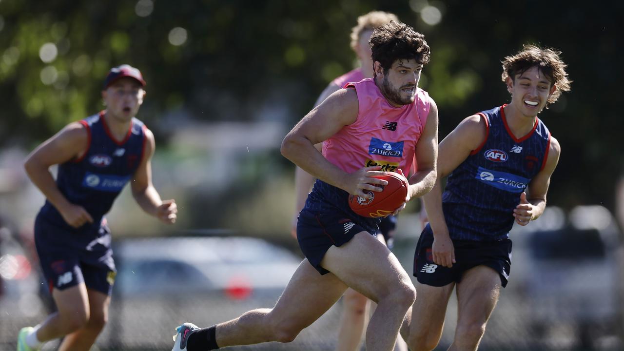 Brayshaw in full flight on the track this month. Picture: Michael Klein