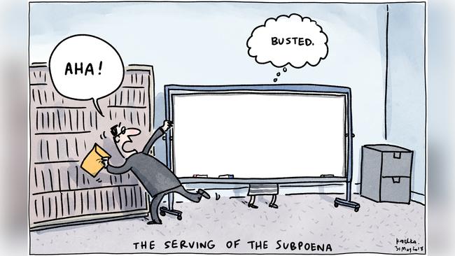 Jon Kudelka Letters page cartoon for 31-05-2018Version: Letters Cartoon  (1280x720 - Aspect ratio preserved, Canvas added)COPYRIGHT: The Australian's artists each have different copyright agreements in place regarding re-use of their work in other publications.Please seek advice from the artists themselves or the Managing Editor of The Australian regarding re-use.