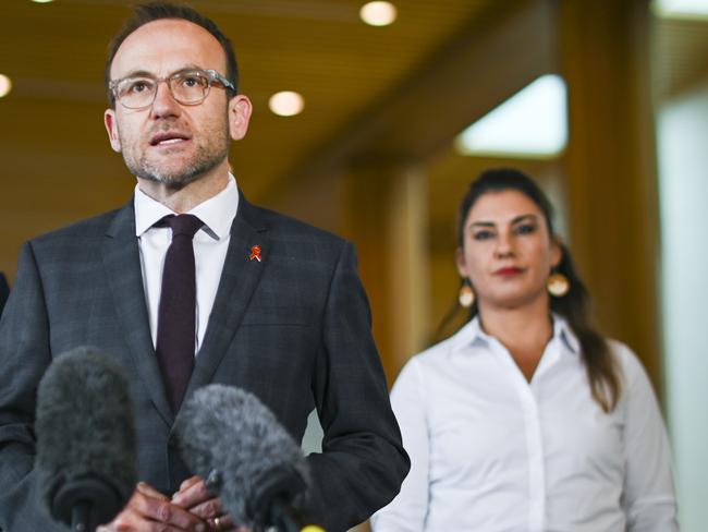 Lidia Thorpe has demanded an apology from Adam Bandt. Picture: NCA NewsWire / Martin Ollman