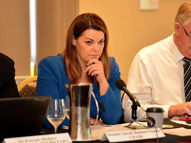 Greens senator Sarah Hanson-Young says the argy-bargy over schools’ funding must end. Picture: Bianca De Marchi