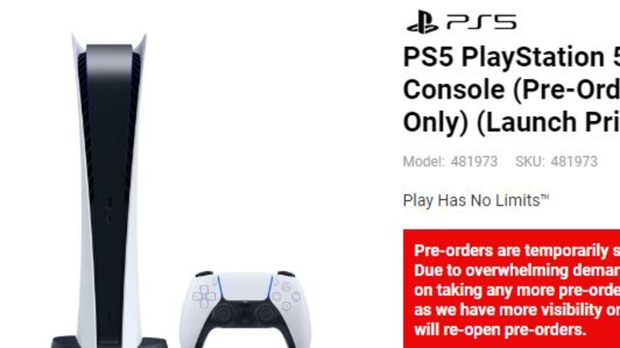 Harvey norman playstation 5 best sale pre order