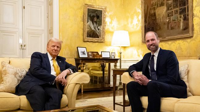 Donald Trump meets Prince William at the UK Ambassador's Residence on the day of the reopening ceremonies of the Notre-Dame de Paris Cathedral, December. Picture: Aaron Chown/Getty Images