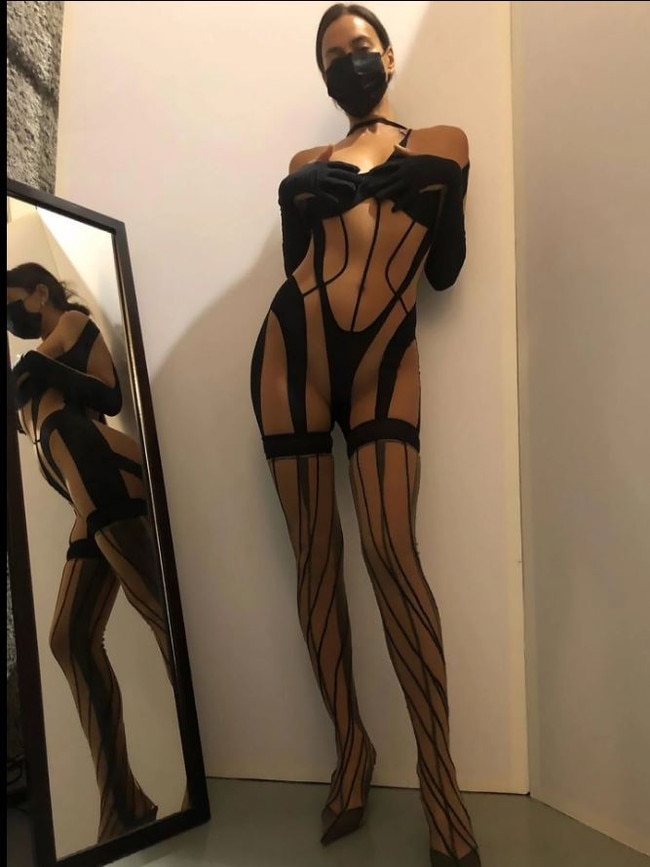 Supermodel Irina Shayk has shared photos of her posing in the racy bodysuit. Picture: Instagram