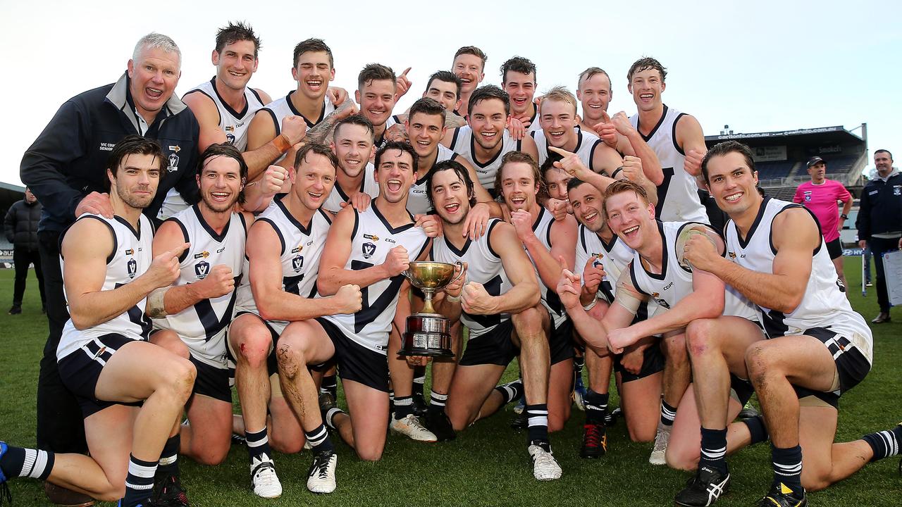 Vic Country, 11-15-81 defeated VAFA, 9-10-64, at Ikon Park, Carlton in the 2019 Brian Molony Cup. Picture: Yuri Kouzmin