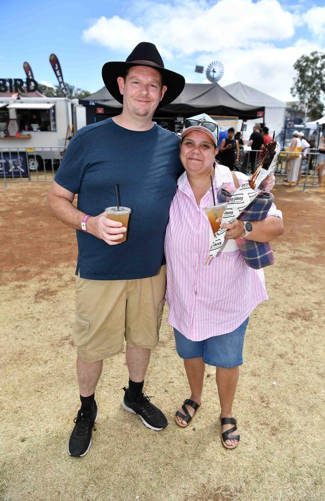 Brett Bunkum and Kyle Robertson at Meatstock, Toowoomba Showgrounds. Picture: Patrick Woods.