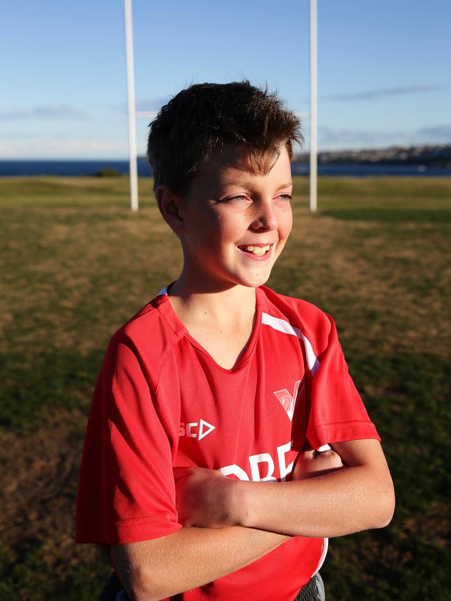 He was named U10 best and fairest at his club, Maroubra Saints.