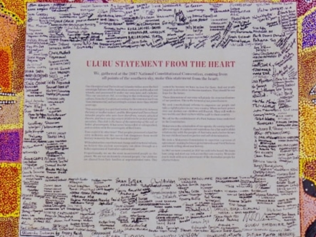 The Uluru Statement from the Heart. Picture: Supplied.