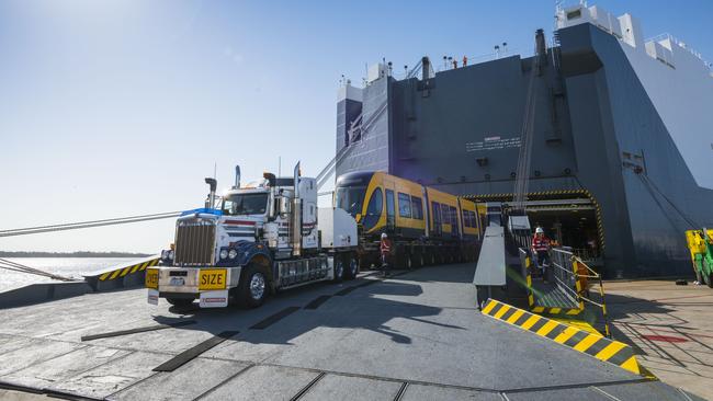 The two trams travelled from Europe where they were built. Pictures: Rix Ryan Photography.