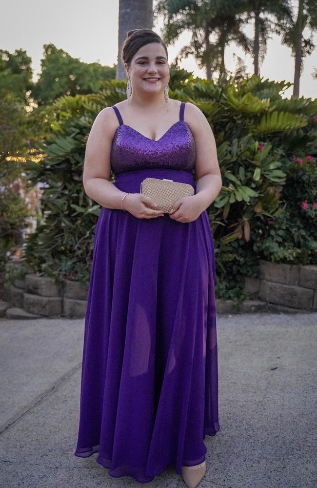 Lara Bolton at the Mackay North State High School formal at Windmill Function Centre, November 19, 2021. Picture: Heidi Petith