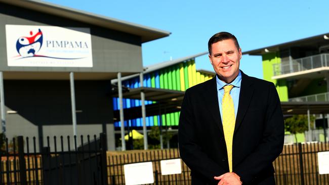 Pimpama State Secondary College principal John Thornberry outside the school. Photo: Kit Wise