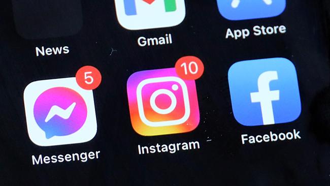 Social media giants like Meta (Facebook) have been accused of allowing content showcasing offending to spread online and worsen a youth crime crisis – but the companies have hit back. Picture: NCA NewsWire / Nicholas Eagar