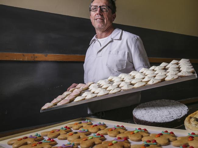 Brett O’Callaghan from Wild Holly Cakes shortly before the business closed earlier this year.