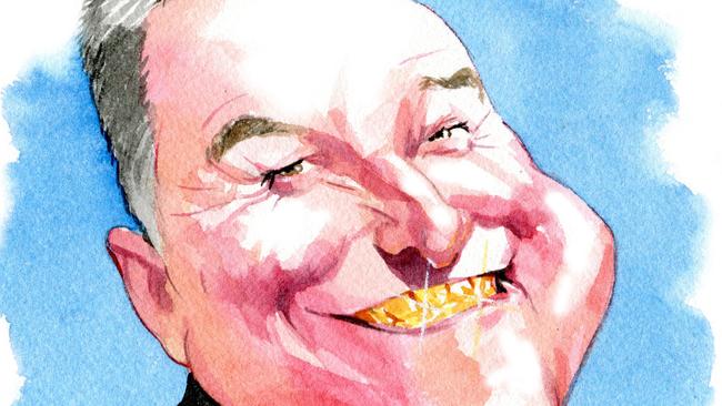 AMP chief customer officer Paul Sainsbury. Illustration: Sturt Krygsman.