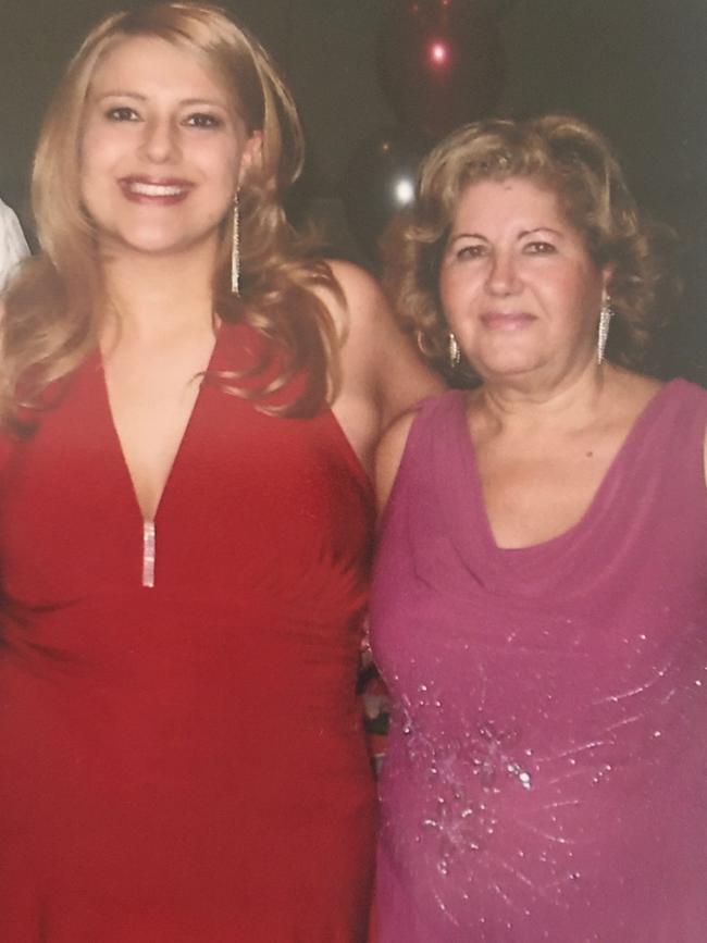 Kathy Bourinaris with her mum, Fotini Atzarakis. Picture: Supplied.