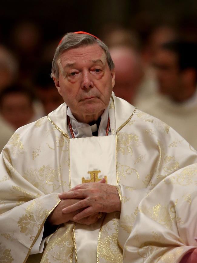 George Pell at the Easter vigil mass at St. Peter's Basilica in March 2016. Photo: Franco Origlia