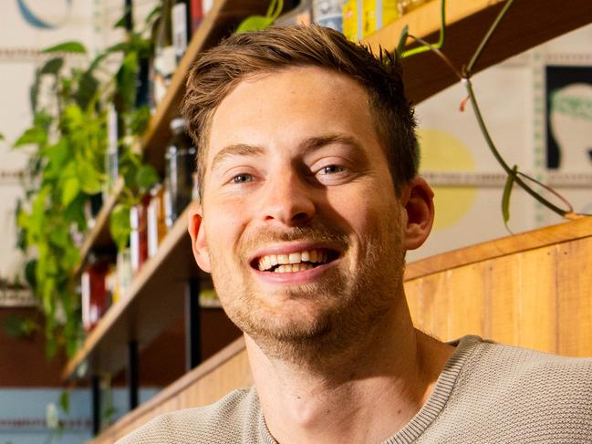 Oliver Brown, managing director at The Big Easy Group, at East End restaurant Yiasou George in Adelaide, Kaurna Yarta on Wednesday, January 4, 2023. (The Advertiser/ Morgan Sette)