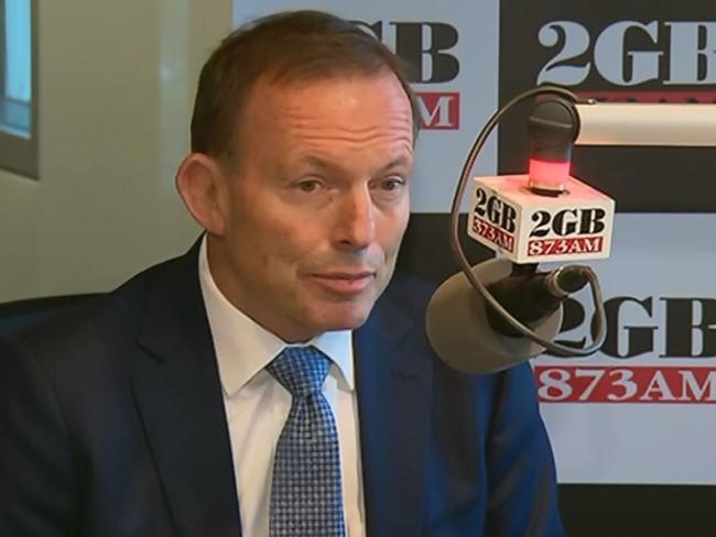 Tony Abbott has declared that Australia is “not working as it should” and vowed to be there “when” the Prime Minister’s leadership falls apart. Picture: Channel 7