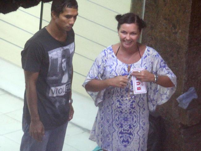 Schapelle Corby with her boyfriend Ben Panangian.