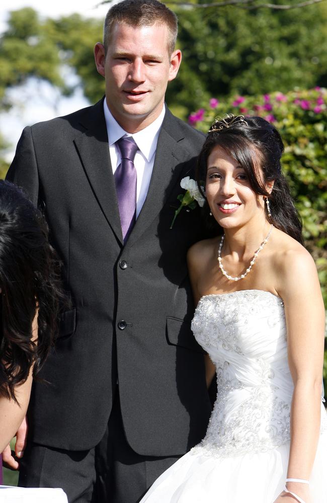 Brad and Nikki Fechner married on Saturday (28.05.11) at the Queens Park Bush Chapel after the Bundamba community donated their time and gifts to help the couple marry after they lost everything in the January floods. Photo: Claudia Baxter / The Queensland Times