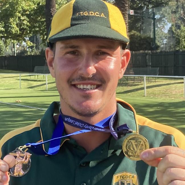 Ferntree Gully's Anthony Brolic was named man of the match in the Country Week Provincial grand final with a score of 89 from only 63 balls. Picture: Supplied