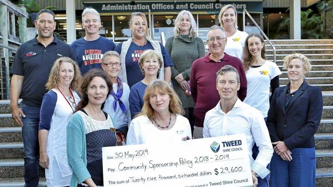 WELL SPENT: Tweed Shire Council presents $29,600 worth of Grants to Community Organisations as part of their recent round of funding. Picture: Richard Mamando