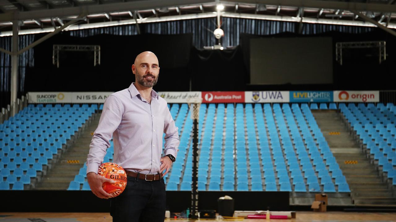 Chris Symington has quit as Super Netball CEO for family reasons. Picture: BRENDAN RADKE