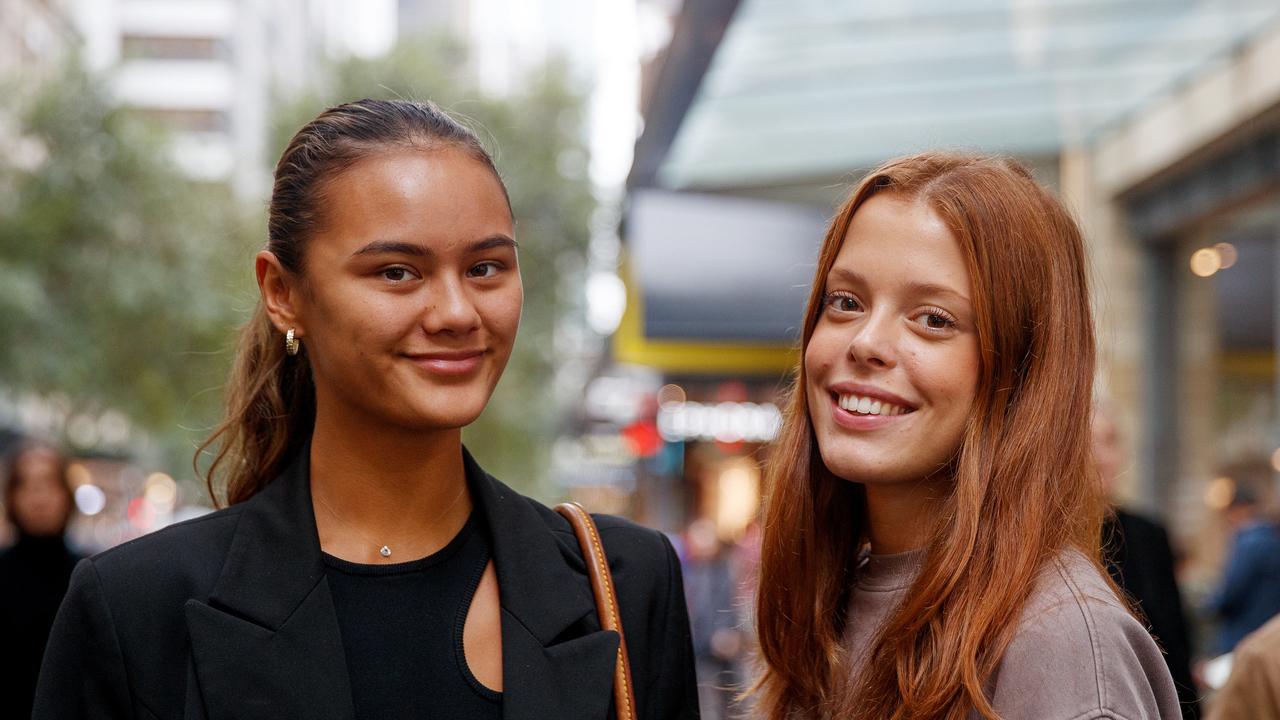 Elvira Brillantes, 21, and Alice Wendel, 21, said they went to extreme lengths to win their apartment. Picture: NCA NewsWire / Nikki Short