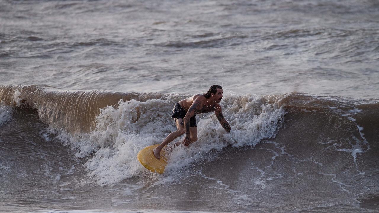 Top End Surfing at Nightcliff beach, Darwin. Picture: Pema Tamang Pakhrin