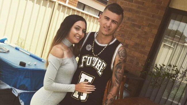 Chelsea and Kain Bowden. Kain is the eldest son of notorious bikie boss Shane Bowden.