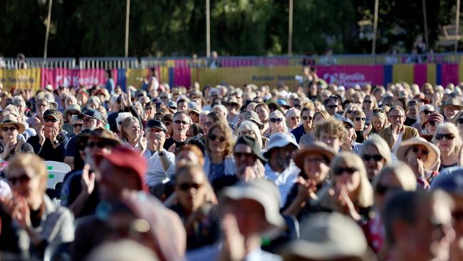 The crowd during Womadelaide 2021. Picture: Kelly Barnes