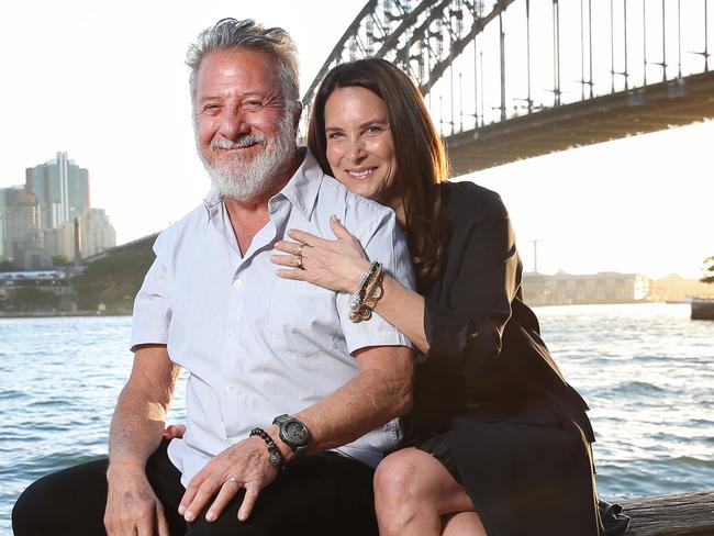 Hollywood legend Dustin Hoffman and his wife Lisa Hoffman. Picture: Richard Dobson