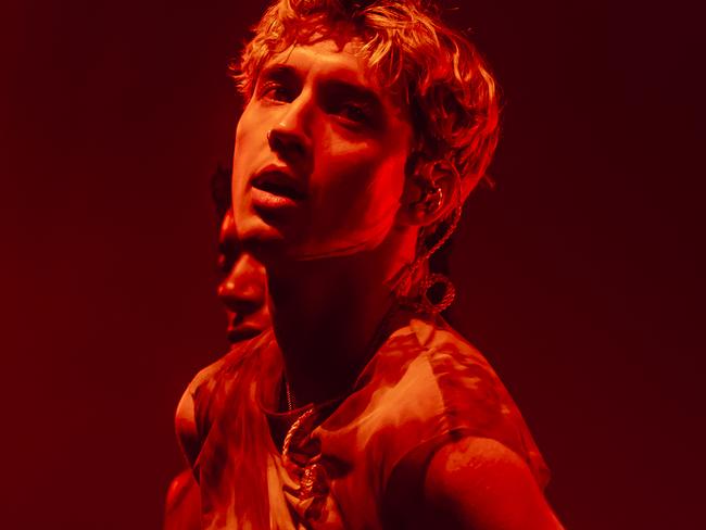 Troye Sivan performed at Kings Park in Perth headlining Spilt Milk 2024. Picture: Billy Zammit