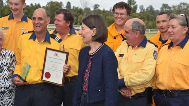 NSW Premier Gladys Berejiklian visited Rappville, handing out awards and grants.