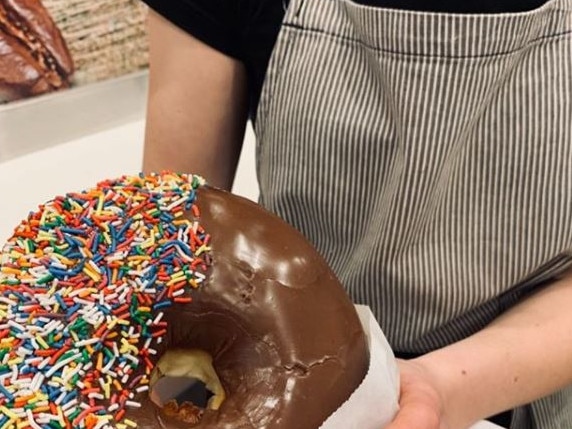 Lobethal Bakery’s giant donuts are big news. Photo: Lobethal Bakery/Instagram