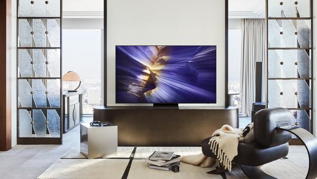 OLED S90F graphite black lifestyle picture. Picture: Samsung