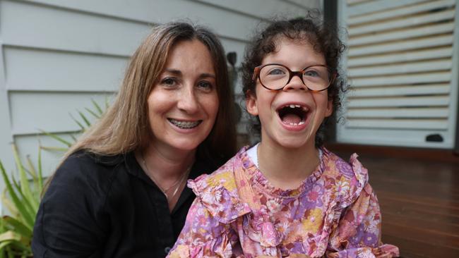 Jemma Calavassy with her daughter Liv, 7. Picture: David Swift