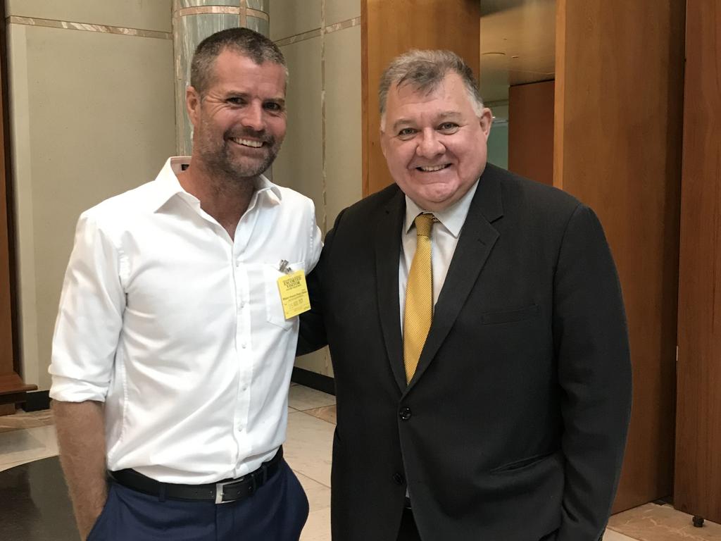 Pete Evans and Craig Kelly bonded over their views on Covid. Picture: Olivia Caisley/The Australian