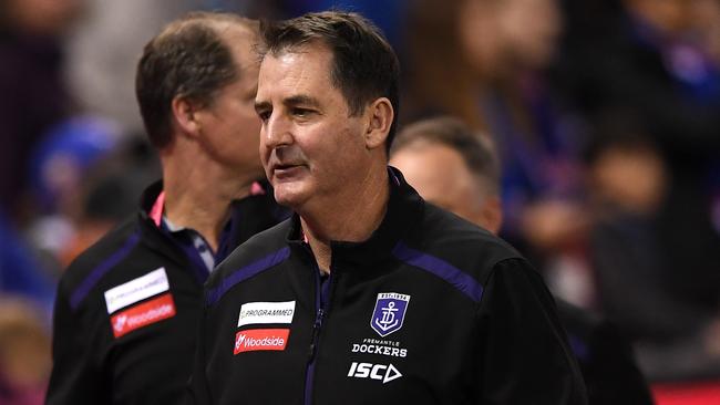 Dockers coach Ross Lyon believes he has the support of the players. Picture: AAP