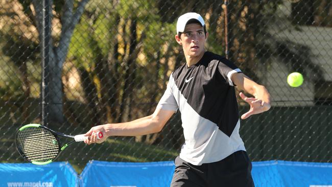 Varsity Lakes’ Alexander Crnokrak in action at the Gold Coast Junior International at Burleigh Waters. Picture: Mike Batterham