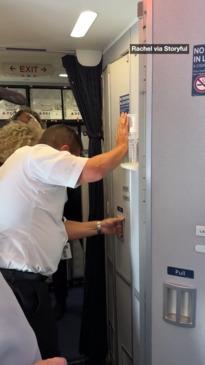 Passenger gets trapped inside airplane bathroom