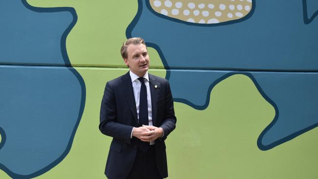 State MP for Manly James Griffin described the mural as inspiring. Picture: RMS